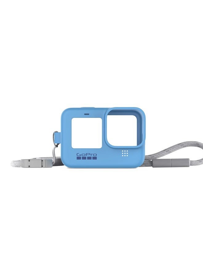 GoPro Sleeve + Lanyard (HERO9, HERO10, HERO11) Blue - Official GoPro Accessory - Image 1